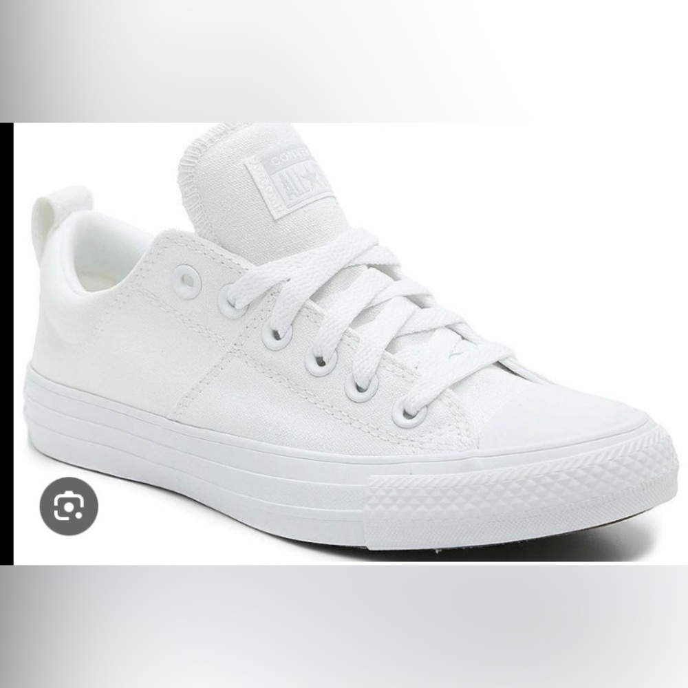 Converse Women's All White Low Top Canvas Sneakers
